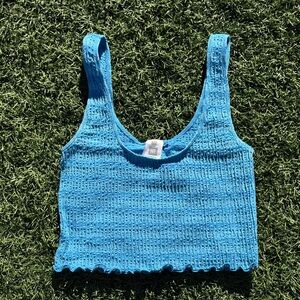 Me to We Turquoise Knit Top